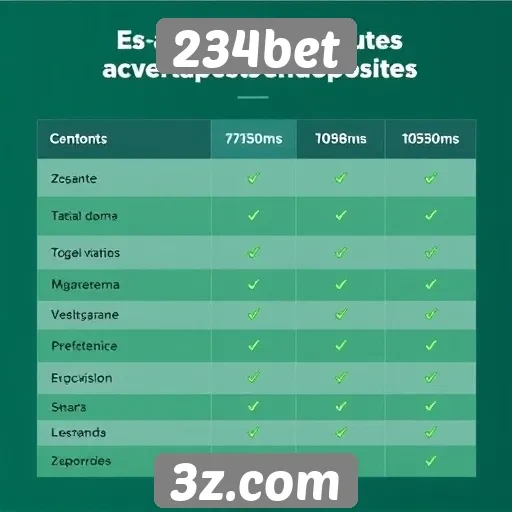 Comparativo entre 234bet e concorrentes do setor